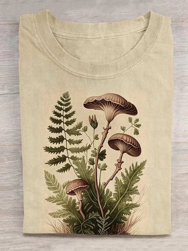 Botanical Mushrooms Witchcraft Art T-Shirt