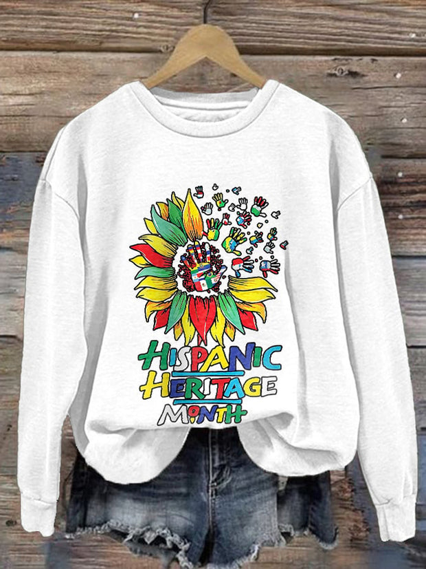 Women's Hispanic Heritage Month Print Sweatshirt