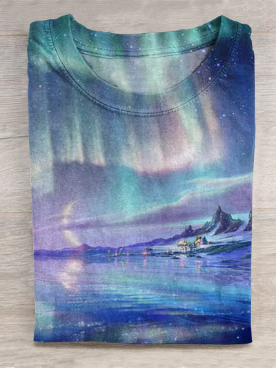 Unisex Aurora Art Print T-Shirt