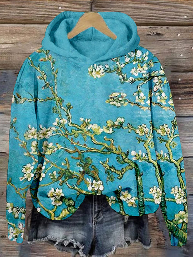 Almond Blossoms Art Print Comfy Hoodie