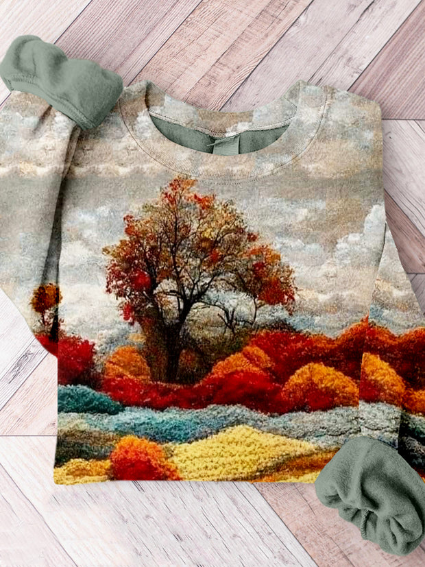 Gorgeous Landscape Wooly Art Comfy Sweatshirt