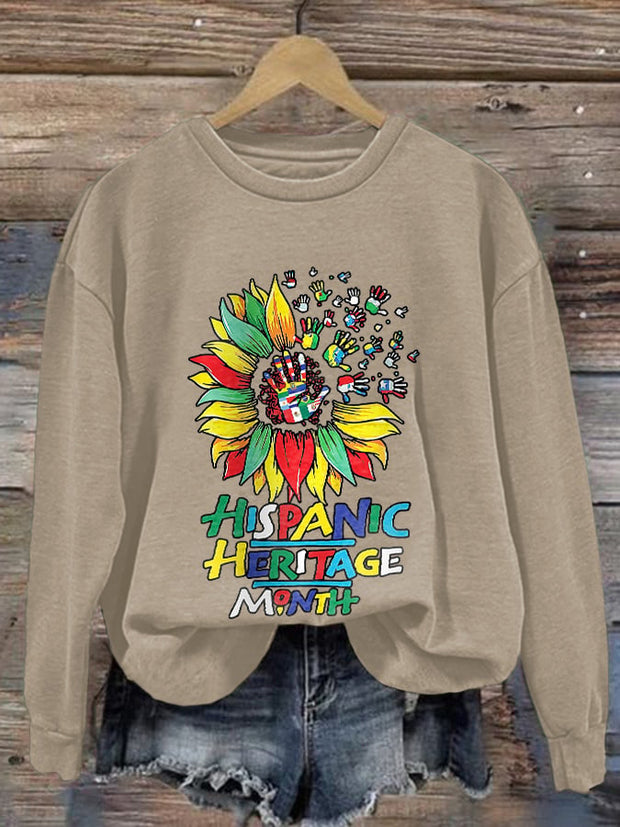 Women's Hispanic Heritage Month Print Sweatshirt