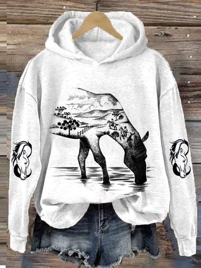 Horse Wild Life Horse Lovers Hoodie