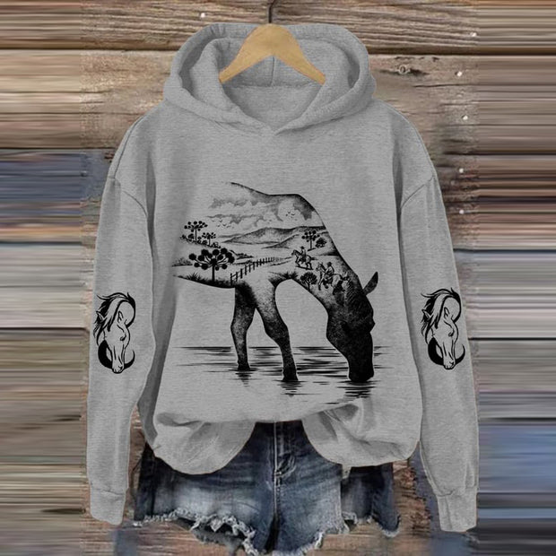 Horse Wild Life Horse Lovers Hoodie