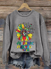 Women's Hispanic Heritage Month Print Sweatshirt