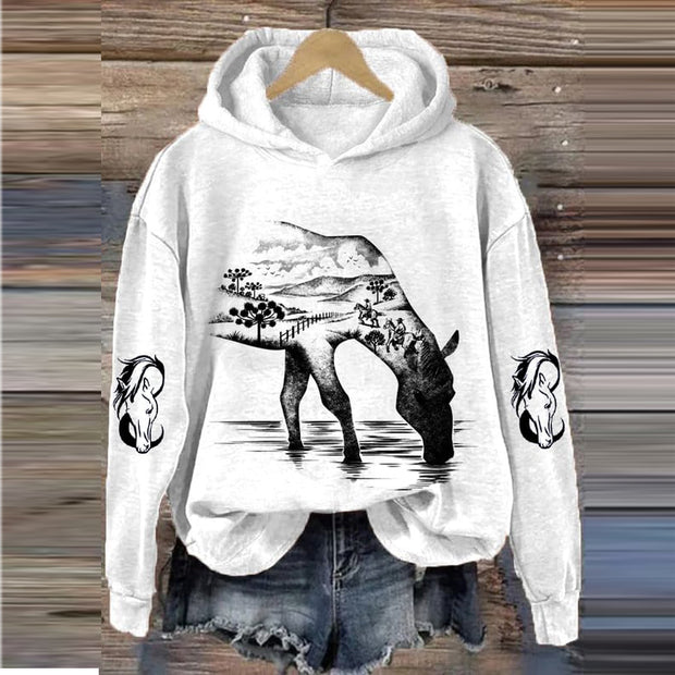 Horse Wild Life Horse Lovers Hoodie