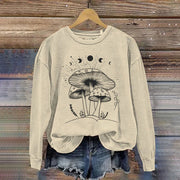 Magic Mushroom Art Design Print Casual Sweatshirt