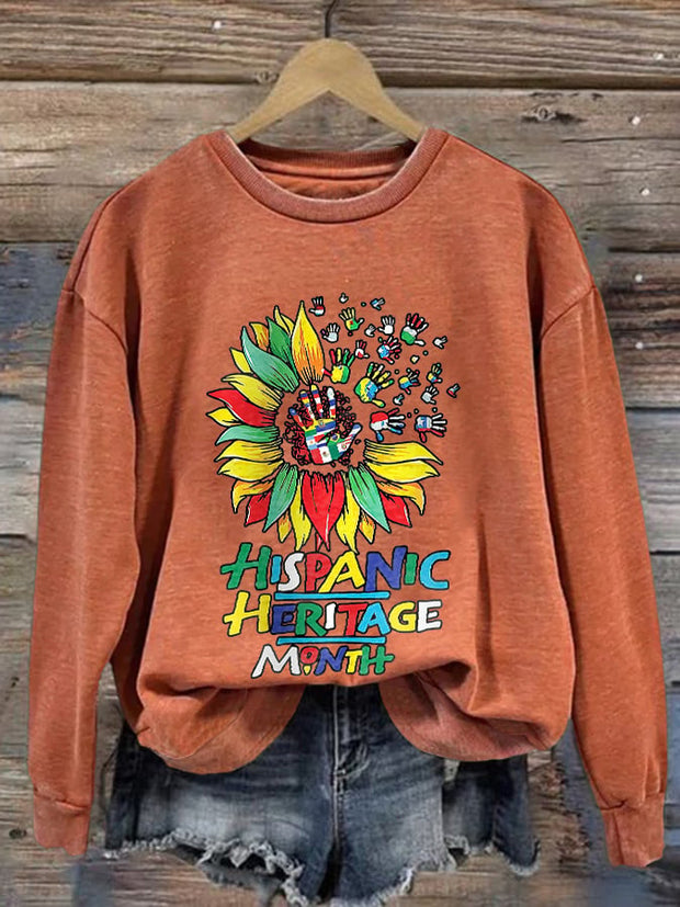 Women's Hispanic Heritage Month Print Sweatshirt