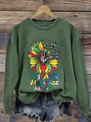 Women's Hispanic Heritage Month Print Sweatshirt