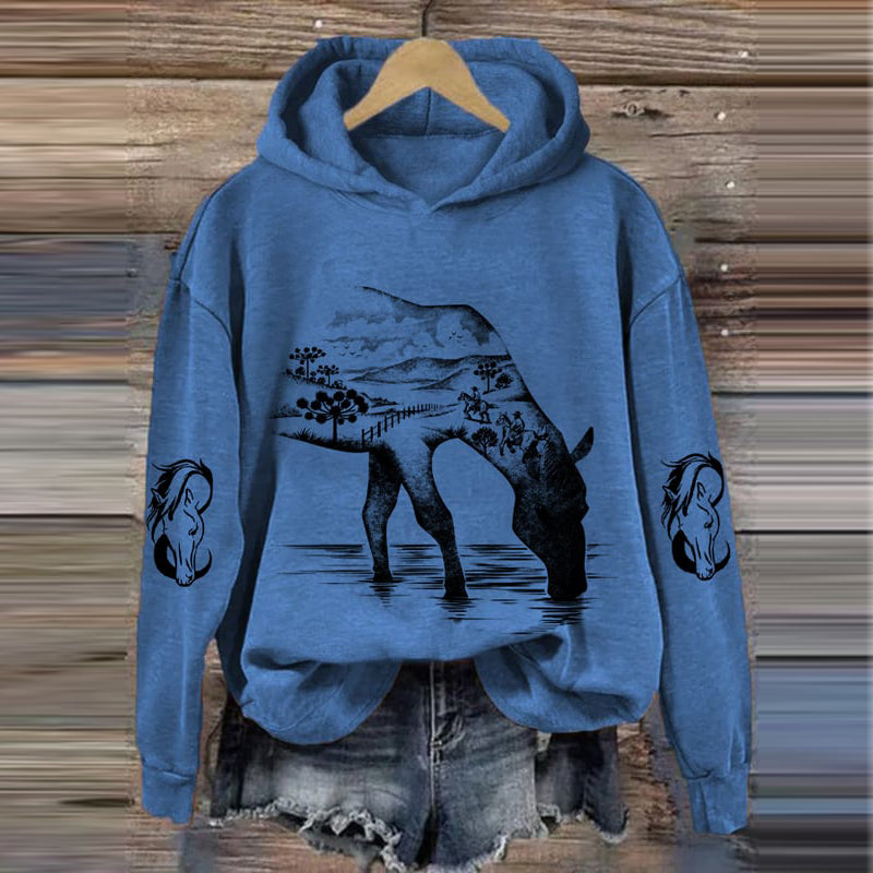Horse Wild Life Horse Lovers Hoodie