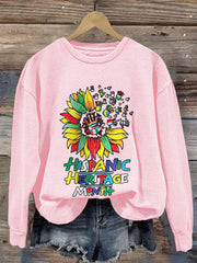 Women's Hispanic Heritage Month Print Sweatshirt