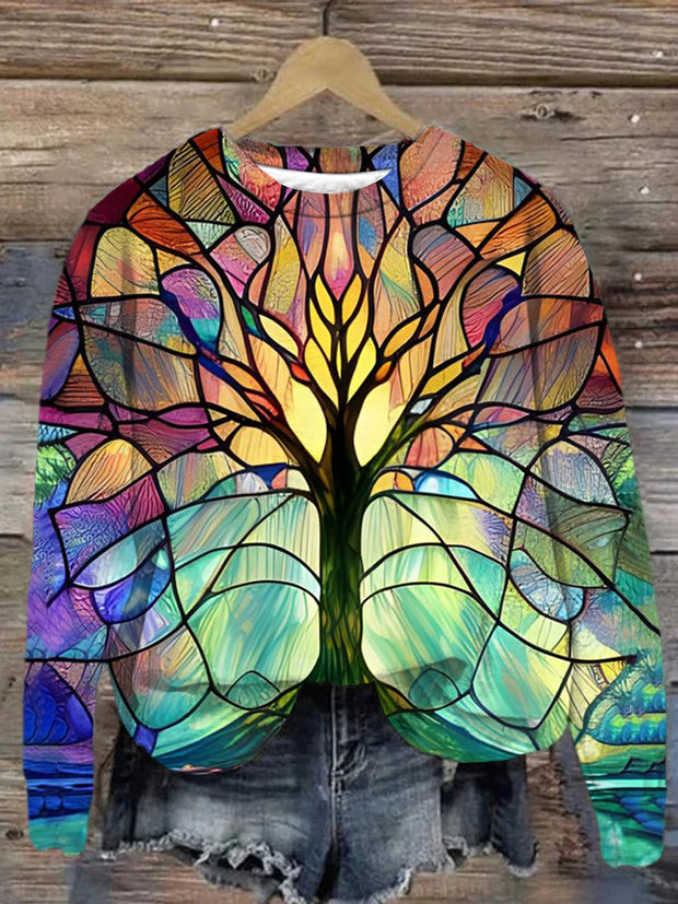 Unisex Tree of Life Art Abstract Print Sweatshirt