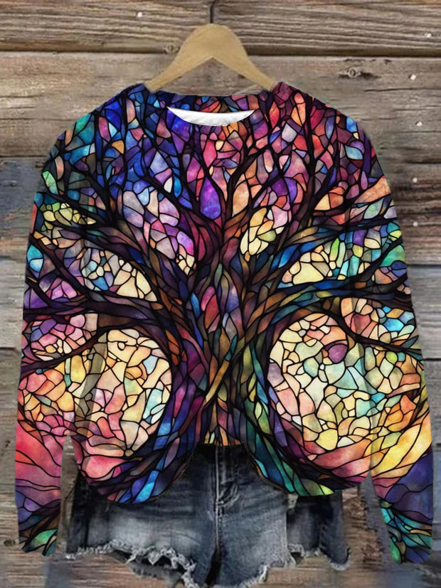 Unisex Tree of Life Art Abstract Print Sweatshirt