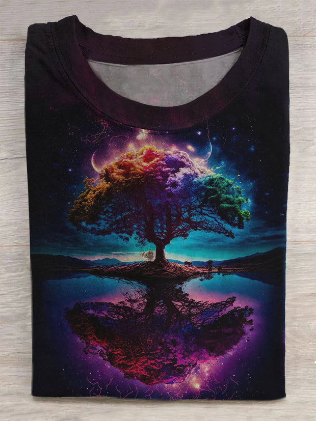 Unisex Tree of Life Art Abstract Print T-Shirt