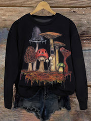 Unisex Horror Mushroom Art Sweatshirt